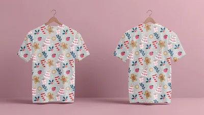 Футболки с полной запечаткой: різдвяні пряники